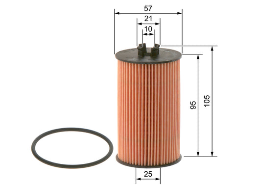 Tepalo filtras 09864B7009