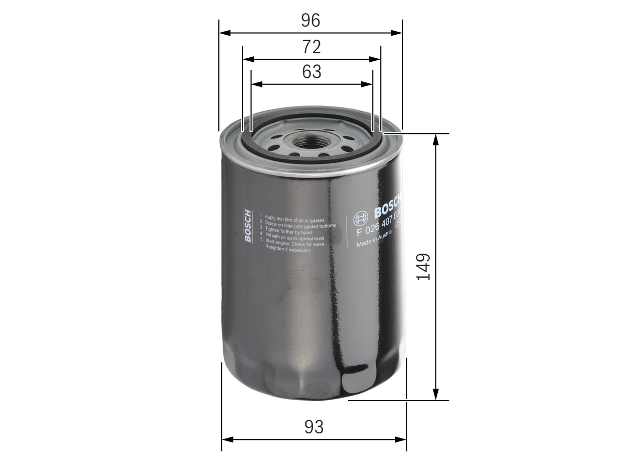Tepalo filtras F026407004