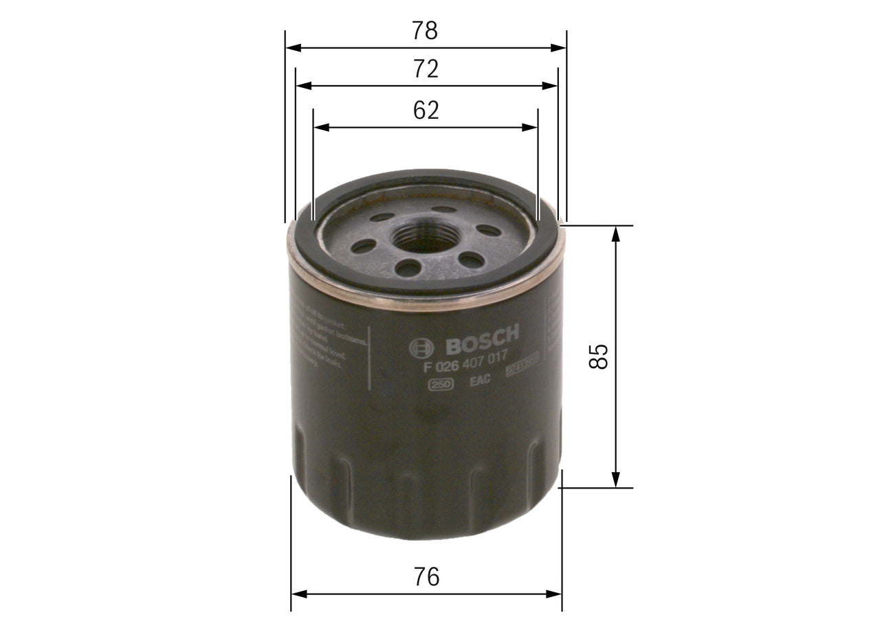 Tepalo filtras F026407017