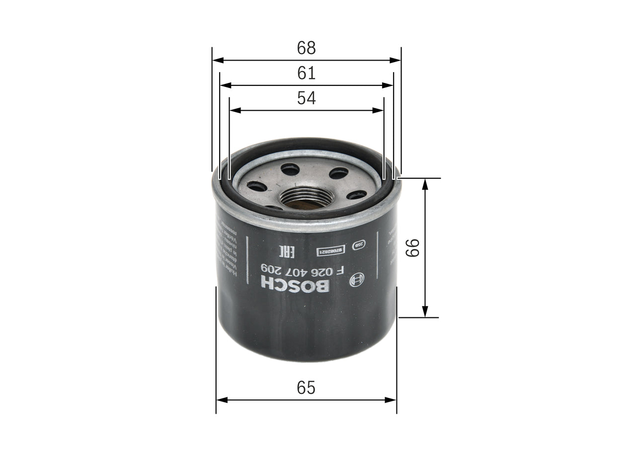 Tepalo filtras F026407209
