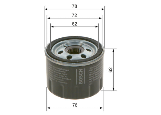 Tepalo filtras F026407279