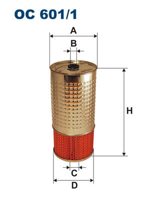 Tepalo filtras OC601/1